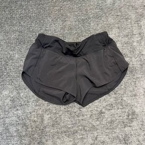 Lululemon Speed Up Shorts 2.5" Size 6 Black Running Athletic Shorts